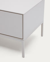 Load image into Gallery viewer, Vedrana TV 3-drawer cabinet white lacquered MDF 195 x 35 cm - image 11