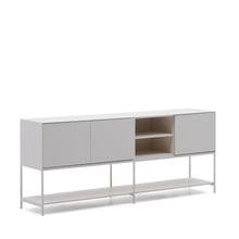 Load image into Gallery viewer, Vedrana 3-door sideboard white lacquered MDF 195 x 80 cm - image 3