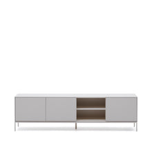 Load image into Gallery viewer, Vedrana TV 3-door cabinet white lacquered MDF 195 x 55 cm - image 2