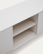 Load image into Gallery viewer, Vedrana TV 3-door cabinet white lacquered MDF 195 x 55 cm - image 10