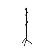 Load image into Gallery viewer, Nadue coat rack in solid beech wood with black finish 163 cm