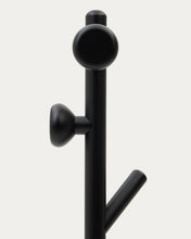 Load image into Gallery viewer, Nadue coat rack in solid beech wood with black finish 163 cm - image 4