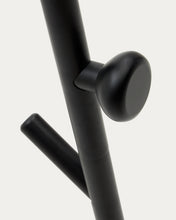 Load image into Gallery viewer, Nadue coat rack in solid beech wood with black finish 163 cm - image 6