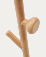 Load image into Gallery viewer, Nadue coat rack in solid beech wood with natural finish 163 cm - image 6
