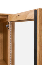 Load image into Gallery viewer, Alguema display cabinet in oak wood veneer with natural finish, 100 x 185 cm - image 12