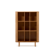 Load image into Gallery viewer, Mailen 2 door highboard in ash veneer with a natural finish 110 x 160 cm - image 6