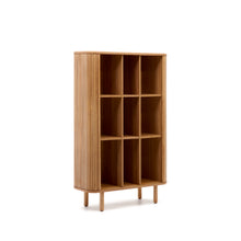 Load image into Gallery viewer, Mailen 2 door highboard in ash veneer with a natural finish 110 x 160 cm - image 8