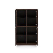 Load image into Gallery viewer, Onix display cabinet solid walnut and walnut veneer dark finish 100 x 170 cm FSC Mix Credit - image 4