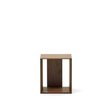 Load image into Gallery viewer, Litto small shelf module in walnut veneer, 34 x 38 cm