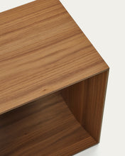 Load image into Gallery viewer, Litto small shelf module in walnut veneer, 34 x 38 cm - image 7