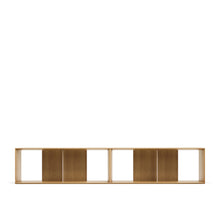 Load image into Gallery viewer, Litto set of 2 modular shelving units in oak wood veneer, 101 x 76 cm - image 7