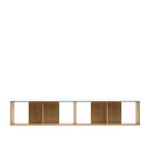Load image into Gallery viewer, Litto set of 2 modular shelving units in oak wood veneer, 101 x 76 cm - image 8