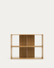 Load image into Gallery viewer, Litto set of 2 modular shelving units in oak wood veneer, 101 x 76 cm - image 9