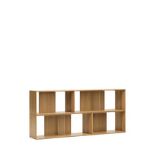 Load image into Gallery viewer, Litto set of 4 modular shelving units in oak wood veneer, 168 x 76 cm - image 3