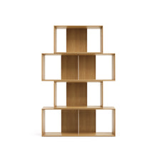 Load image into Gallery viewer, Litto set of 4 modular shelving units in oak wood veneer, 168 x 76 cm - image 7