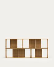 Load image into Gallery viewer, Litto set of 4 modular shelving units in oak wood veneer, 168 x 76 cm - image 11