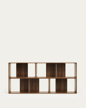 Load image into Gallery viewer, Litto set of 4 modular shelving units in walnut wood veneer, 168 x 76 cm - image 11