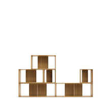 Load image into Gallery viewer, Litto set of 6 modular shelving units in oak wood veneer, 101 x 152 cm - image 6