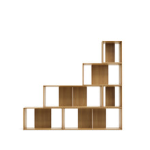Load image into Gallery viewer, Litto set of 6 modular shelving units in oak wood veneer, 101 x 152 cm - image 8