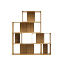 Load image into Gallery viewer, Litto set of 6 modular shelving units in oak wood veneer, 101 x 152 cm - image 9