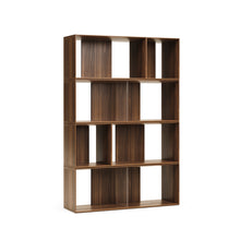 Load image into Gallery viewer, Litto set of 6 modular shelving units in walnut wood veneer, 101 x 152 cm - image 3