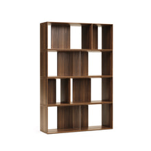 Load image into Gallery viewer, Litto set of 6 modular shelving units in walnut wood veneer, 101 x 152 cm - image 4