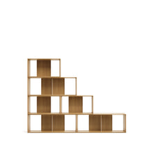 Load image into Gallery viewer, Litto set of 6 modular shelving units in oak wood veneer, 168 x 114 cm - image 10