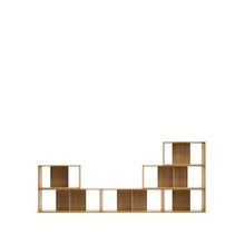 Load image into Gallery viewer, Litto set of 6 modular shelving units in oak wood veneer, 168 x 114 cm - image 11