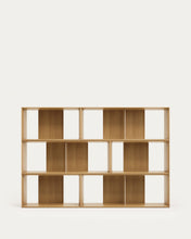 Load image into Gallery viewer, Litto set of 6 modular shelving units in oak wood veneer, 168 x 114 cm - image 13