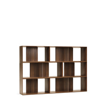 Load image into Gallery viewer, Litto set of 6 modular shelving units in walnut wood veneer, 168 x 114 cm - image 4