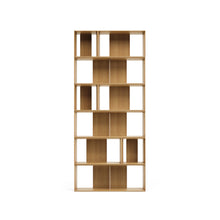 Load image into Gallery viewer, Litto set of 9 modular shelving units in oak wood veneer, 202 x 114 cm - image 7