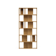 Load image into Gallery viewer, Litto set of 9 modular shelving units in oak wood veneer, 202 x 114 cm - image 8