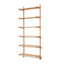 Load image into Gallery viewer, Sitra modular shelf, 6 solid oak wood shelves in a natural finish, 90 cm, FSC Mix Credit - image 2