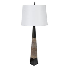 Load image into Gallery viewer, Tapered Marble Table Lamp