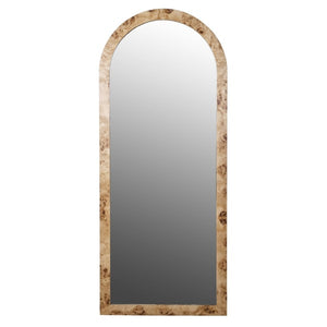 Burl Arch Floor Mirror