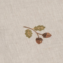 Load image into Gallery viewer, Acorn Linen Embroidered Napkins - Set of 4