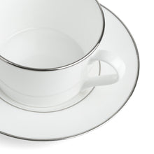 Load image into Gallery viewer, Fenton Bone China Tea Cup and Saucer, Platinum