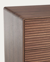 Load image into Gallery viewer, Norlen 6-drawer chest of drawers in walnut veneer FSC Mix Credit 120 x 75cm - image 8