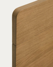 Load image into Gallery viewer, Arelida bed made of oak veneer and solid oak wood with light brown finish for 160 x 200 cm mattress FSC Mix Credit - image 10