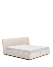 Load image into Gallery viewer, Arvian beige chenille removable-cover bed with ottoman base for a 180 x 200 cm mattress - image 2