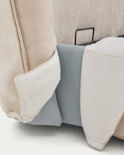 Load image into Gallery viewer, Arvian beige chenille removable-cover bed with ottoman base for a 180 x 200 cm mattress - image 9