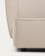 Load image into Gallery viewer, Arvian beige chenille removable-cover bed with ottoman base for a 180 x 200 cm mattress - image 13