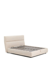 Load image into Gallery viewer, Dafra beige chenille removable-cover bed with ottoman base for 160 x 200 cm mattress - image 4