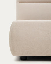 Load image into Gallery viewer, Dafra beige chenille removable-cover bed with ottoman base for 160 x 200 cm mattress - image 14