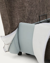 Load image into Gallery viewer, Dafra dark brown chenille removable-cover bed with ottoman base for a 180 x 200 cm mattress - image 9