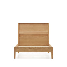 Load image into Gallery viewer, Lenon oak wood and veneer bed for 90 x 200 cm mattress, FSC MIX Credit