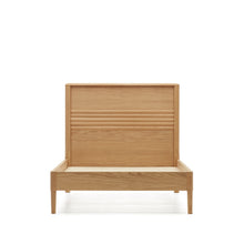 Load image into Gallery viewer, Lenon oak wood and veneer bed for 90 x 200 cm mattress, FSC MIX Credit - image 2
