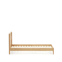 Load image into Gallery viewer, Lenon oak wood and veneer bed for 90 x 200 cm mattress, FSC MIX Credit - image 5