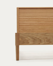 Load image into Gallery viewer, Lenon oak wood and veneer bed for 90 x 200 cm mattress, FSC MIX Credit - image 8
