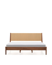 Load image into Gallery viewer, Elan bed in veneer and solid walnut wood with cord mattress 180 x 200 cm FSC Mix Credit - image 2